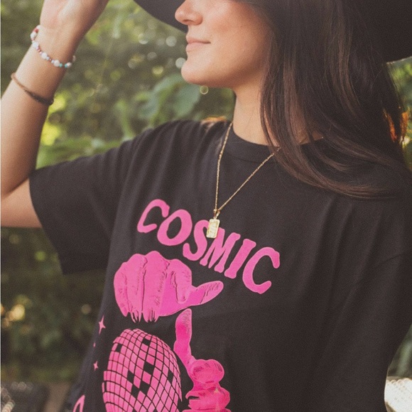 Cosmic Cowboy Graphic T-Shirt - Picture 3 of 7